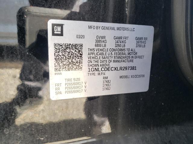 2020 CHEVROLET TAHOE POLI 1GNLCDECXLR297381