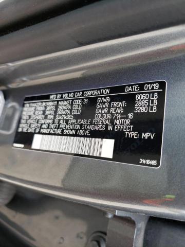 2019 VOLVO XC90 T6 IN YV4A22PL8K1488411