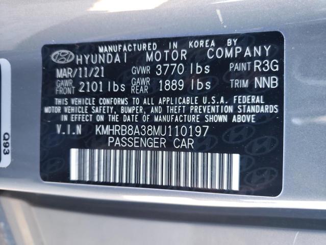 2021 HYUNDAI VENUE SE KMHRB8A38MU110197