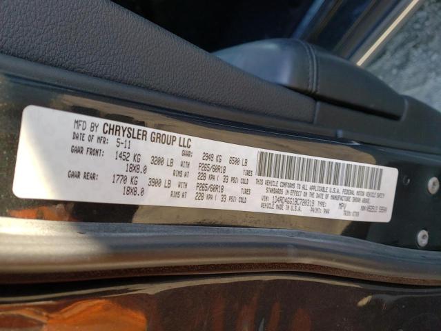 2011 DODGE DURANGO CR 1D4RD4GG1BC720319