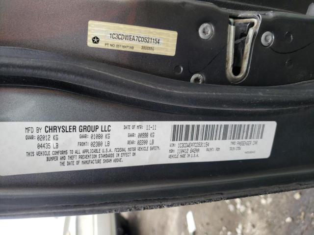 2012 DODGE CALIBER 1C3CDWEA7CD531154
