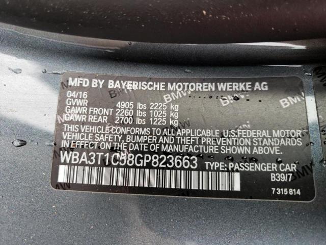 2016 BMW 428 XI SUL WBA3T1C58GP823663