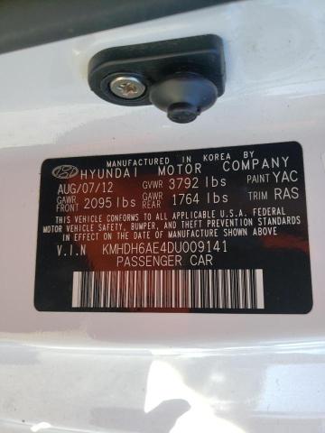 2013 HYUNDAI ELANTRA CO KMHDH6AE4DU009141