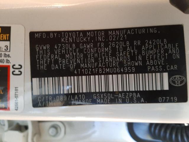 2021 TOYOTA AVALON LIM 4T1DZ1FB2MU064959