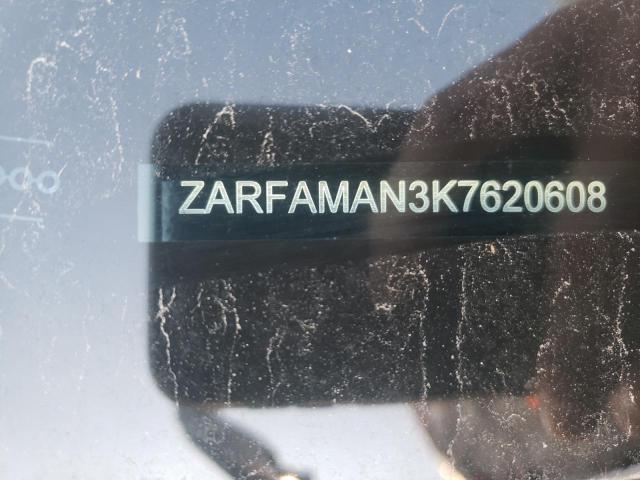 2019 ALFA ROMEO GIULIA ZARFAMAN3K7620608