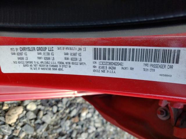 2013 DODGE AVENGER SX 1C3CDZCB8DN626461
