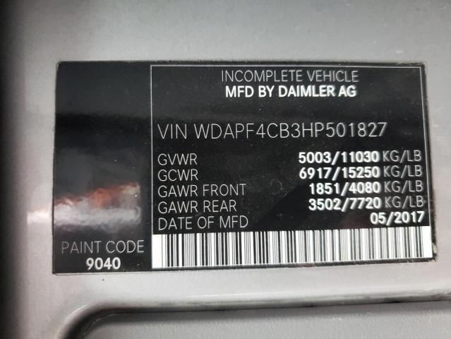 2017 MERCEDES-BENZ SPRINTER 3 WDAPF4CB3HP501827