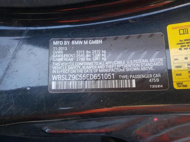 2014 BMW M6 WBSLZ9C55ED651051