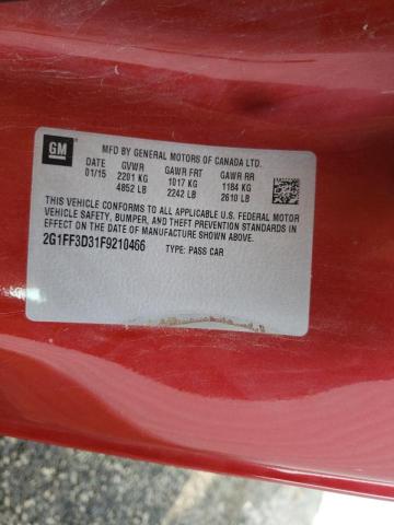 2015 CHEVROLET 136 2G1FF3D31F9210466