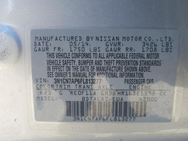 2015 NISSAN UK 3N1CN7AP6FL813277