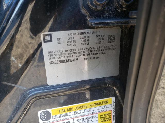 2011 BUICK LACROSSE C 1G4GE5GDXBF334828