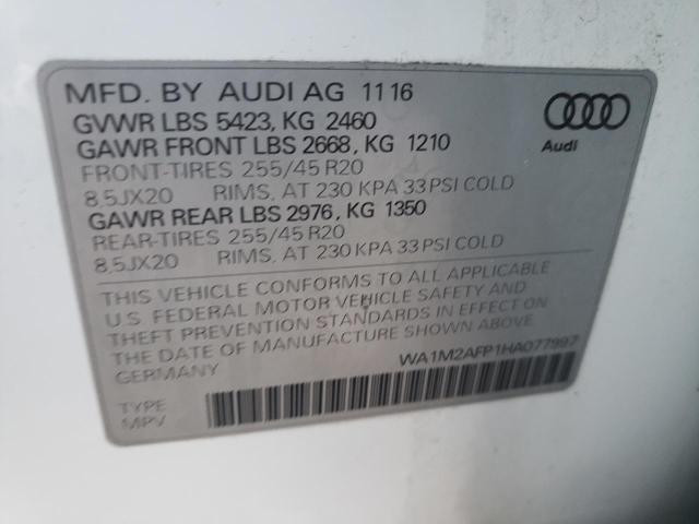 VIN WA1M2AFP1HA077997 2017 Audi Q5, Premium Plus no.10