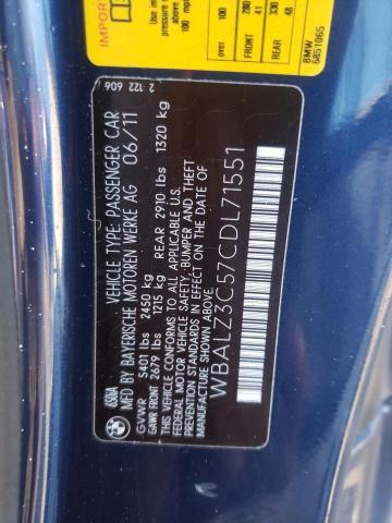 2012 BMW 650 I WBALZ3C57CDL71551