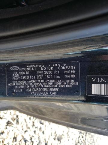 2011 HYUNDAI ACCENT GL KMHCM3AC9BU195891