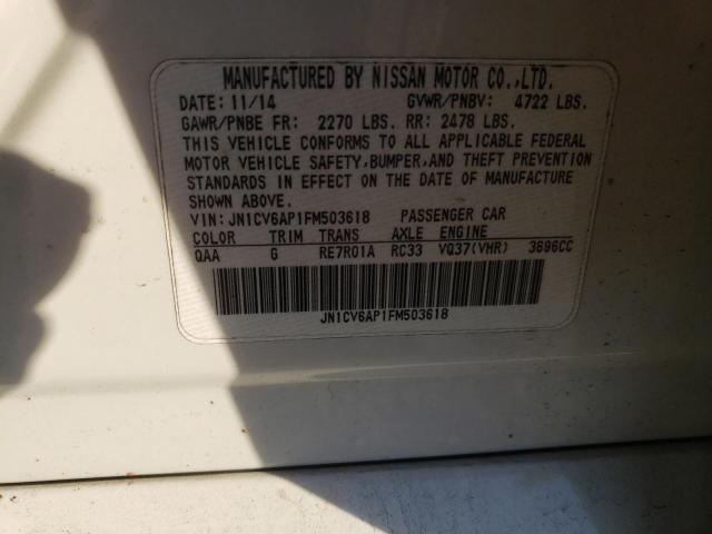 2015 INFINITI Q40 JN1CV6AP1FM503618
