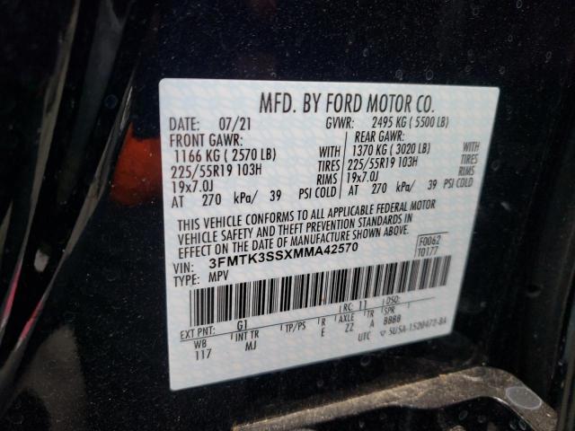 2021 FORD MUSTANG MA 3FMTK3SSXMMA42570