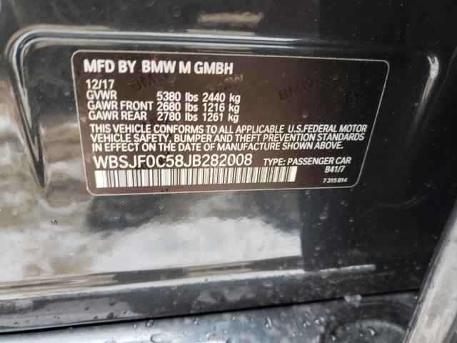 2018 BMW M5 WBSJF0C58JB282008
