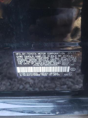 2011 LEXUS LS 460L JTHGL5EF2B5044425