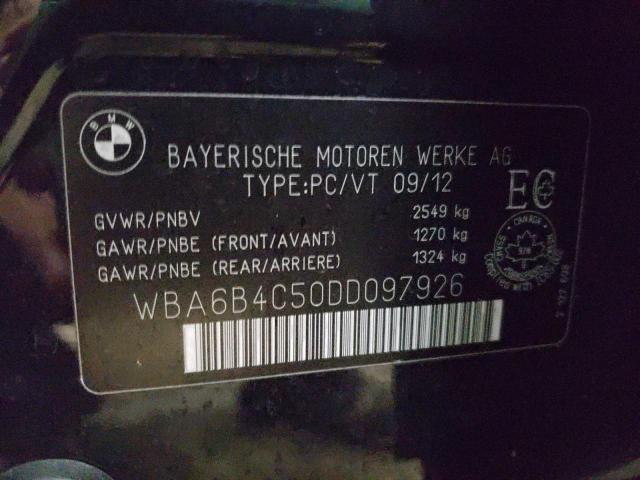 2013 BMW 650 XI WBA6B4C50DD097926