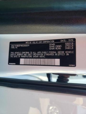 2012 VOLVO S60 T6 YV1902FH8C2020211