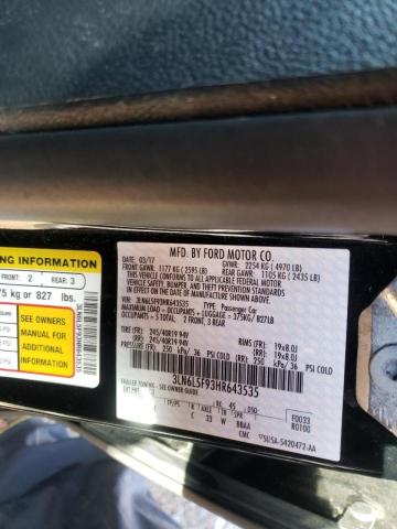 2017 LINCOLN MKZ RESERV 3LN6L5F93HR643535