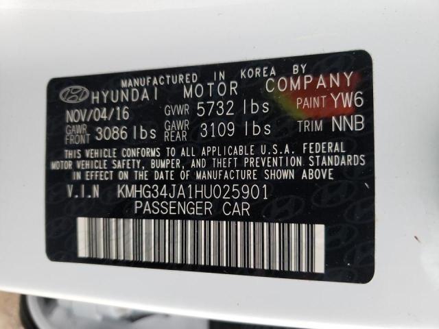 2017 GENESIS G90 PREMIU KMHG34JA1HU025901