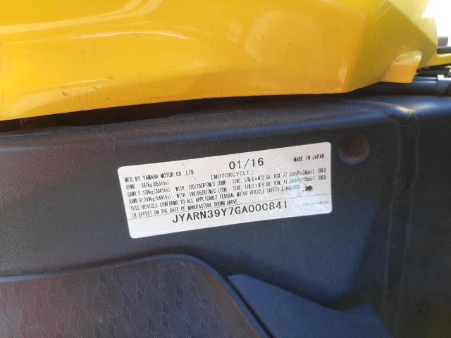 2016 YAMAHA YZFR1 C JYARN39Y7GA000841