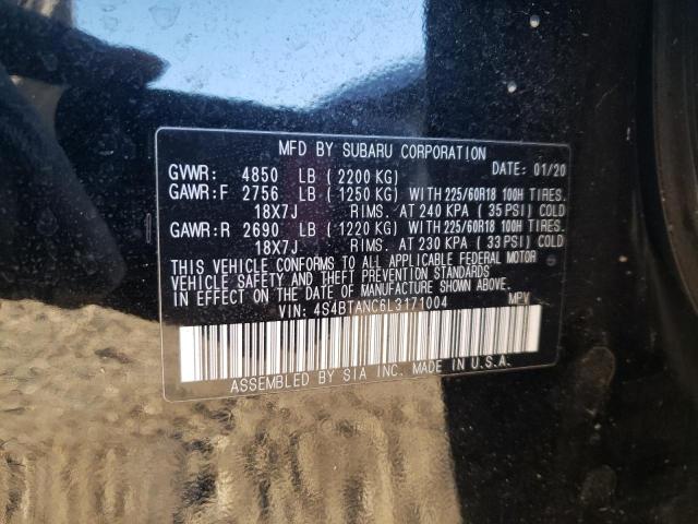 2020 SUBARU OUTBACK LI 4S4BTANC6L3171004