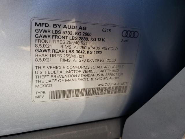2018 AUDI SQ5 PRESTI WA1C4AFY4J2148771