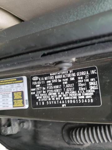 2011 KIA SORENTO BA 5XYKT4A19BG153438
