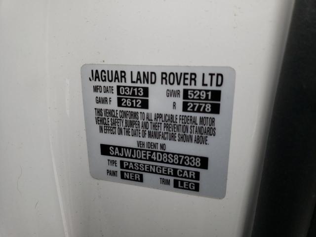 2013 JAGUAR XF SAJWJ0EF4D8S87338