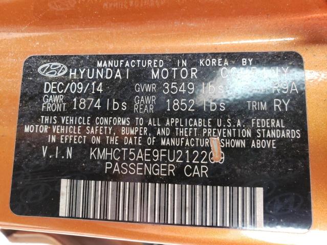 2015 HYUNDAI ACCENT GS KMHCT5AE9FU212209