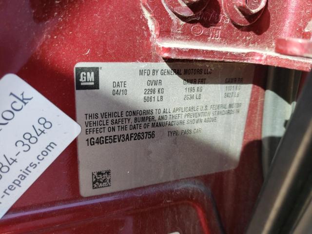 2010 BUICK LACROSSE C 1G4GE5EV3AF263756