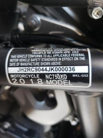 2018 HONDA NC750 XD JH2RC9044JK000036