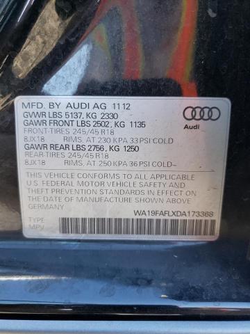 2013 AUDI A4 ALLROAD WA19FAFLXDA173368
