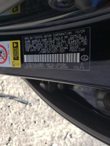 2010 LEXUS HS 250H JTHBB1BA1A2011320
