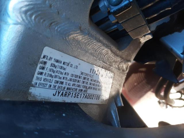 2007 YAMAHA FJR1300 JYARP15E17A002109