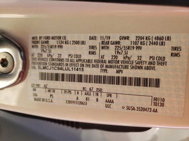 2020 LINCOLN CORSAIR 5LMCJ1C94LUL11415
