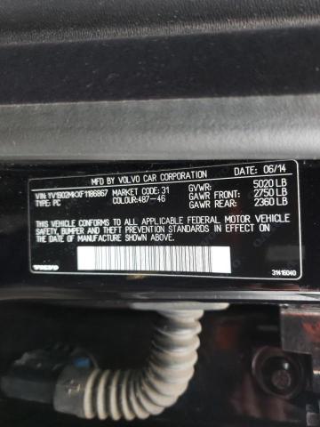 2015 VOLVO S80 PREMIE YV1902MKXF1186867