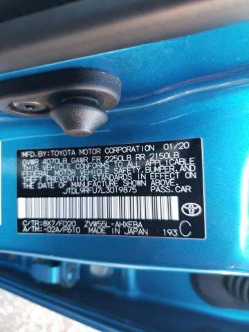 2020 TOYOTA PRIUS LE JTDL9RFU7L3019875