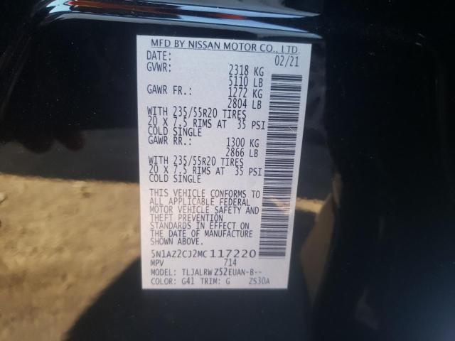2021 NISSAN MURANO SL 5N1AZ2CJ2MC117220