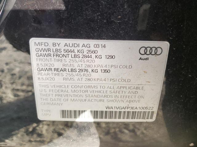 2014 AUDI SQ5 PRESTI WA1VGAFP3EA100522