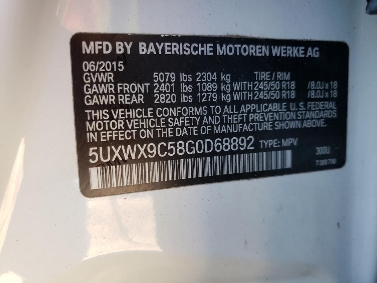 BMW X3 xdrive2 2016