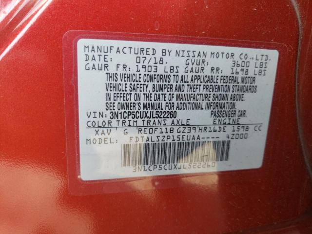 2018 NISSAN KICKS 3N1CP5CUXJL522260