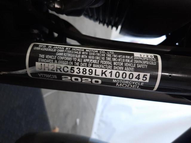 2020 HONDA VT750 C2B JH2RC5389LK100045