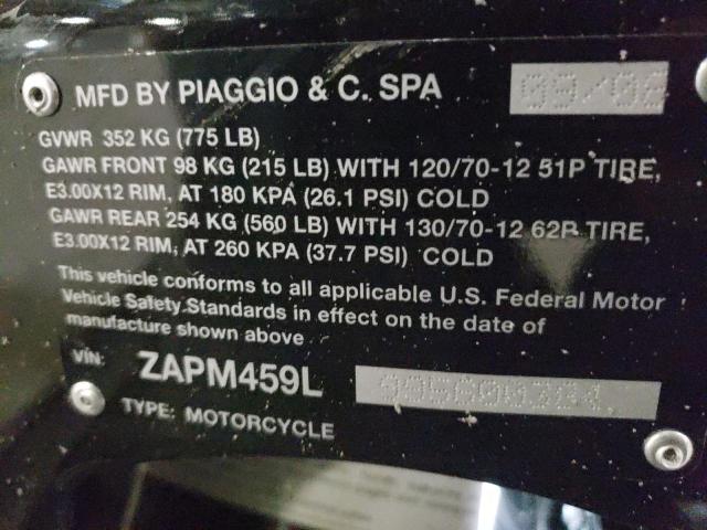 2009 VESPA GTS 250 ZAPM459L995600384