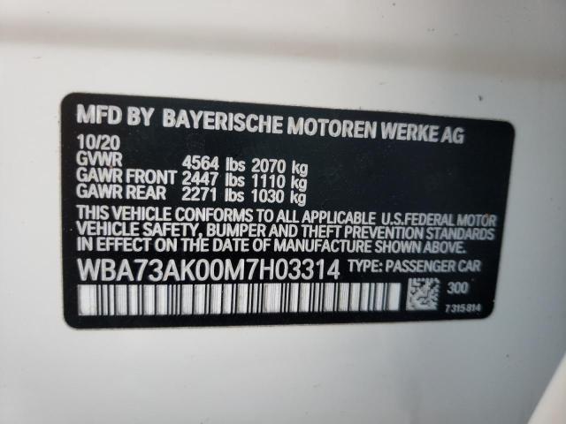 2021 BMW 228XI WBA73AK00M7H03314