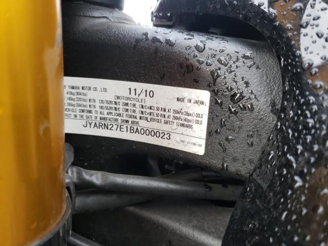 2011 YAMAHA FZ8 N JYARN27E1BA000023
