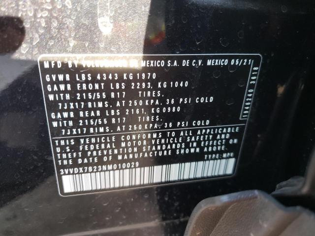 2022 VOLKSWAGEN TAOS S 3VVDX7B23NM010029