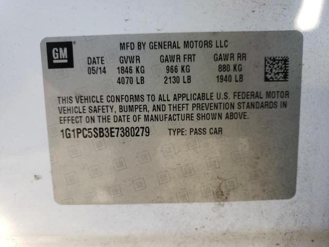2014 CHEVROLET CRUZE LT - 1G1PC5SB3E7380279